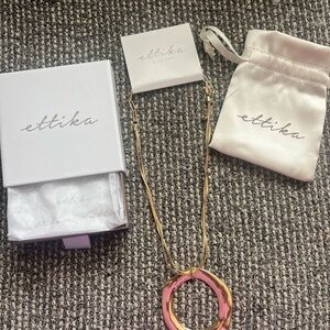 Ettika 18k gold pendant necklace